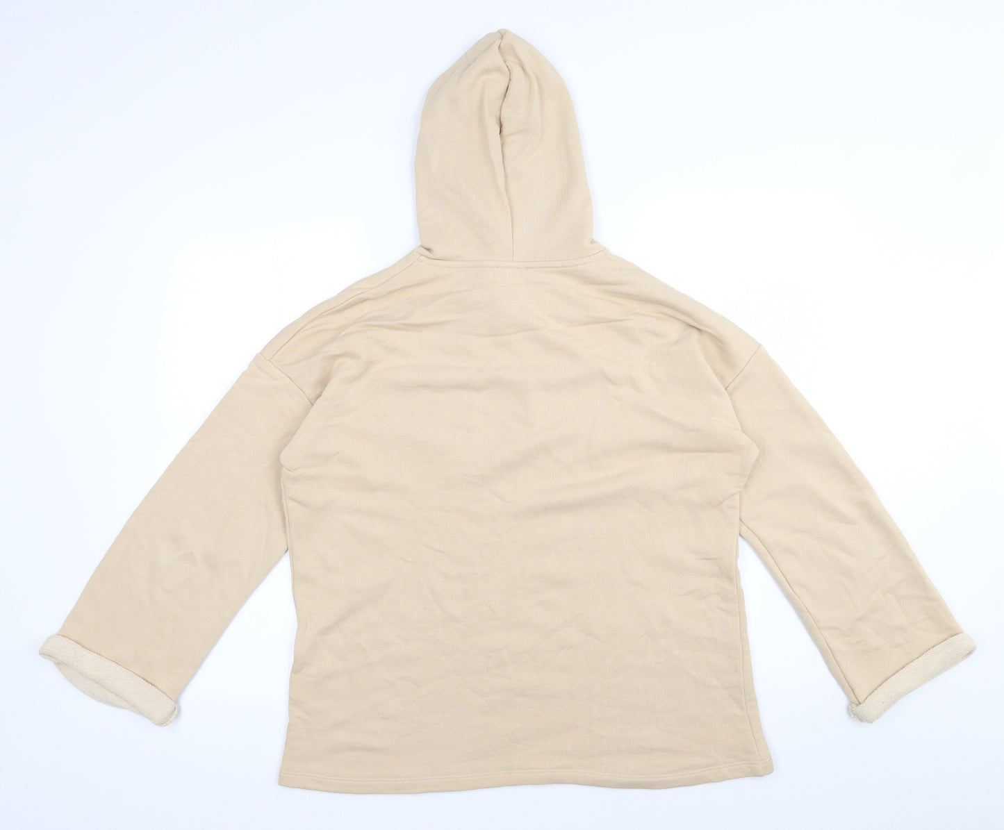 Papaya Womens Beige  Cotton Pullover Hoodie Size 16  Pullover