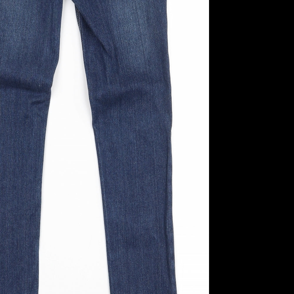 Red Herring Womens Blue  Cotton Skinny Jeans Size 8 L30.5 in Regular