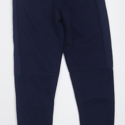 Dunnes Stores Boys Blue  Cotton Jogger Trousers Size 8-9 Years  Regular Tie
