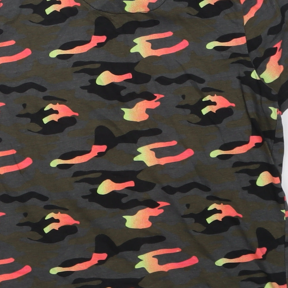 F&F Boys Multicoloured Camouflage Cotton Basic Polo Size 9-10 Years Collared Button