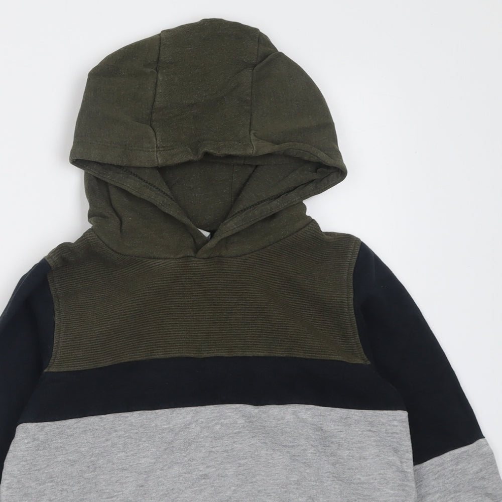 TU Boys Grey  Cotton Pullover Hoodie Size 9 Years  Pullover