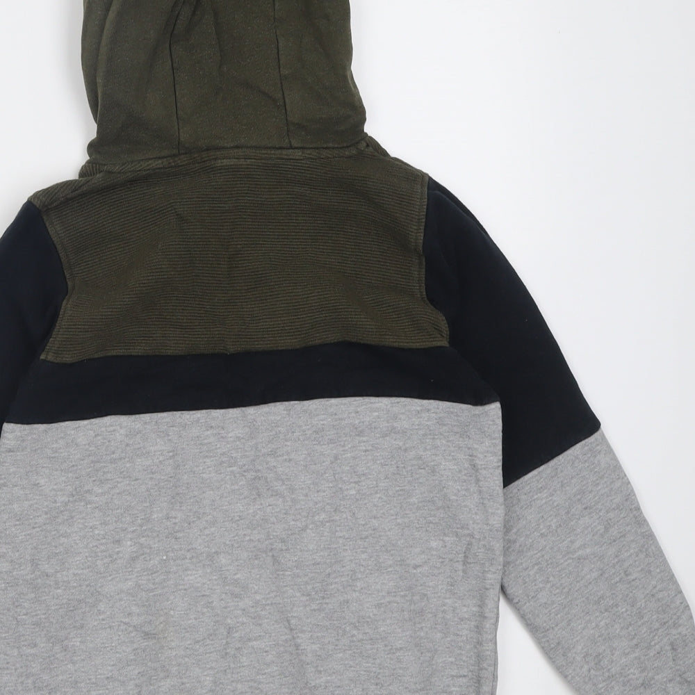 TU Boys Grey  Cotton Pullover Hoodie Size 9 Years  Pullover