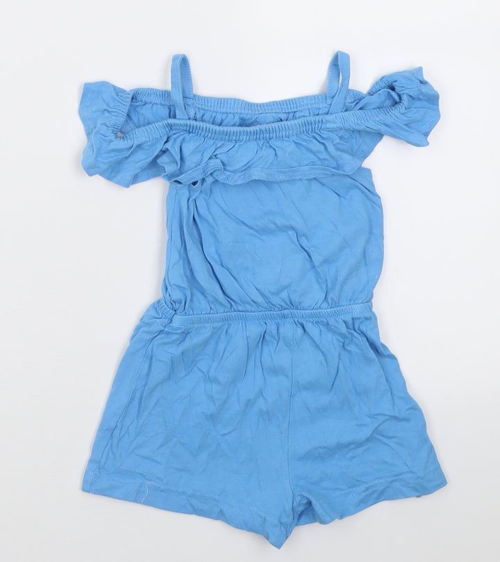 Studio Girls Blue  Cotton Playsuit One-Piece Size 2 Years  Pullover
