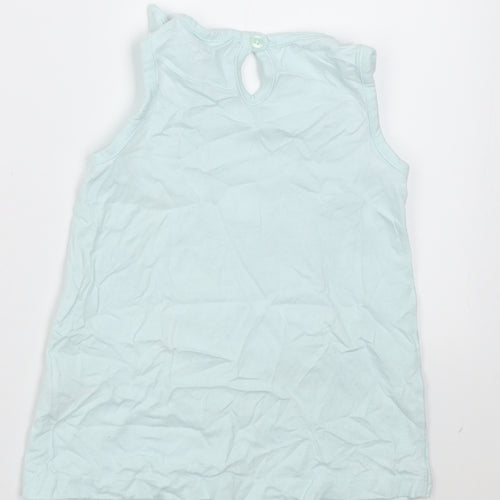 George Girls Green  Cotton Basic Tank Size 12-18 Months Crew Neck Pullover - Nala Lion King