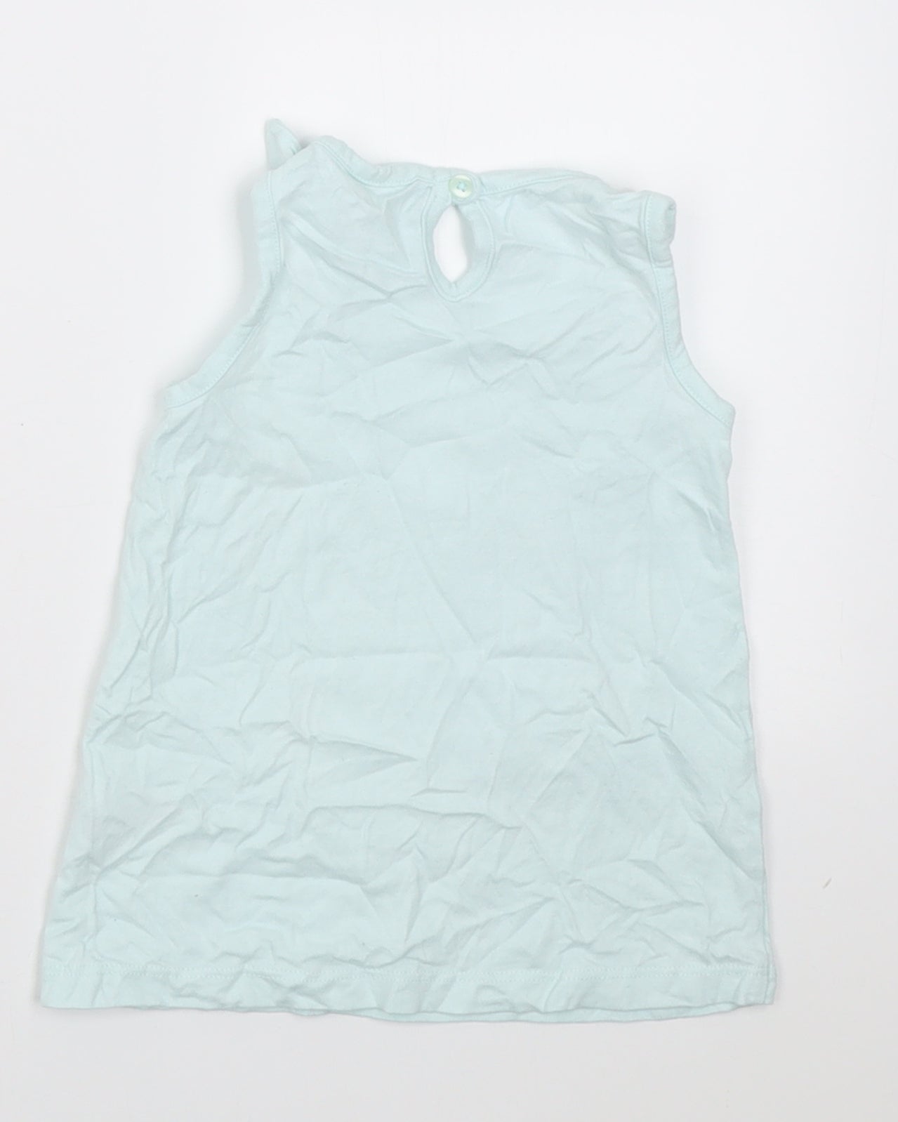 George Girls Green  Cotton Basic Tank Size 12-18 Months Crew Neck Pullover - Nala Lion King