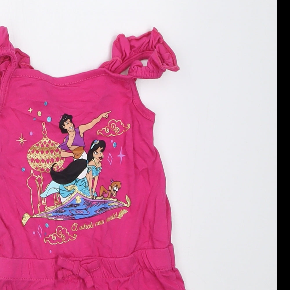George Girls Pink  Cotton Shorts One-Piece Size 12-18 Months  Pullover - Aladdin