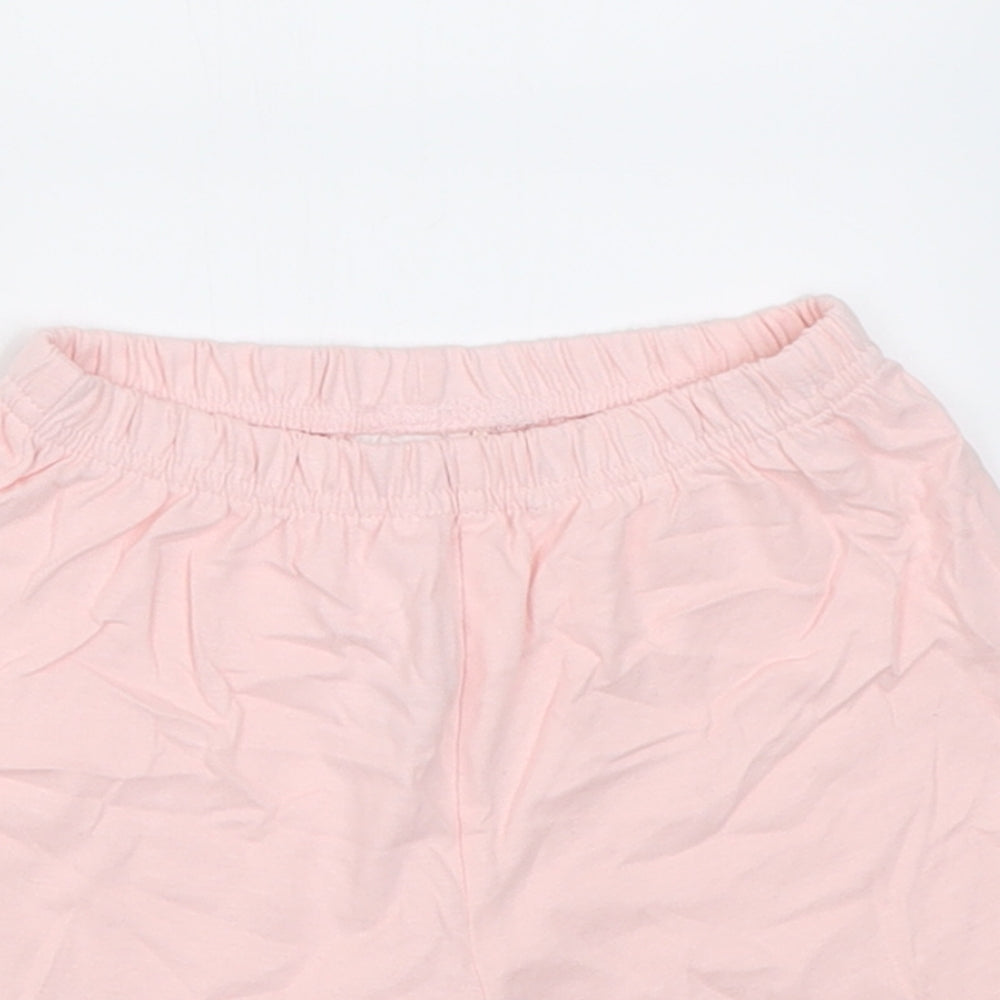 George Girls Pink  Cotton Cami Sleep Shorts Size 2 Years  Pullover