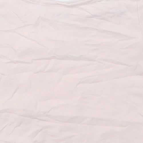 serkon Girls Pink  Cotton Basic T-Shirt Size 18-24 Months Crew Neck Pullover