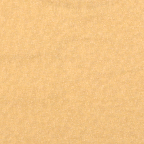 Primark Womens Orange  Polyester Cropped T-Shirt Size M Crew Neck