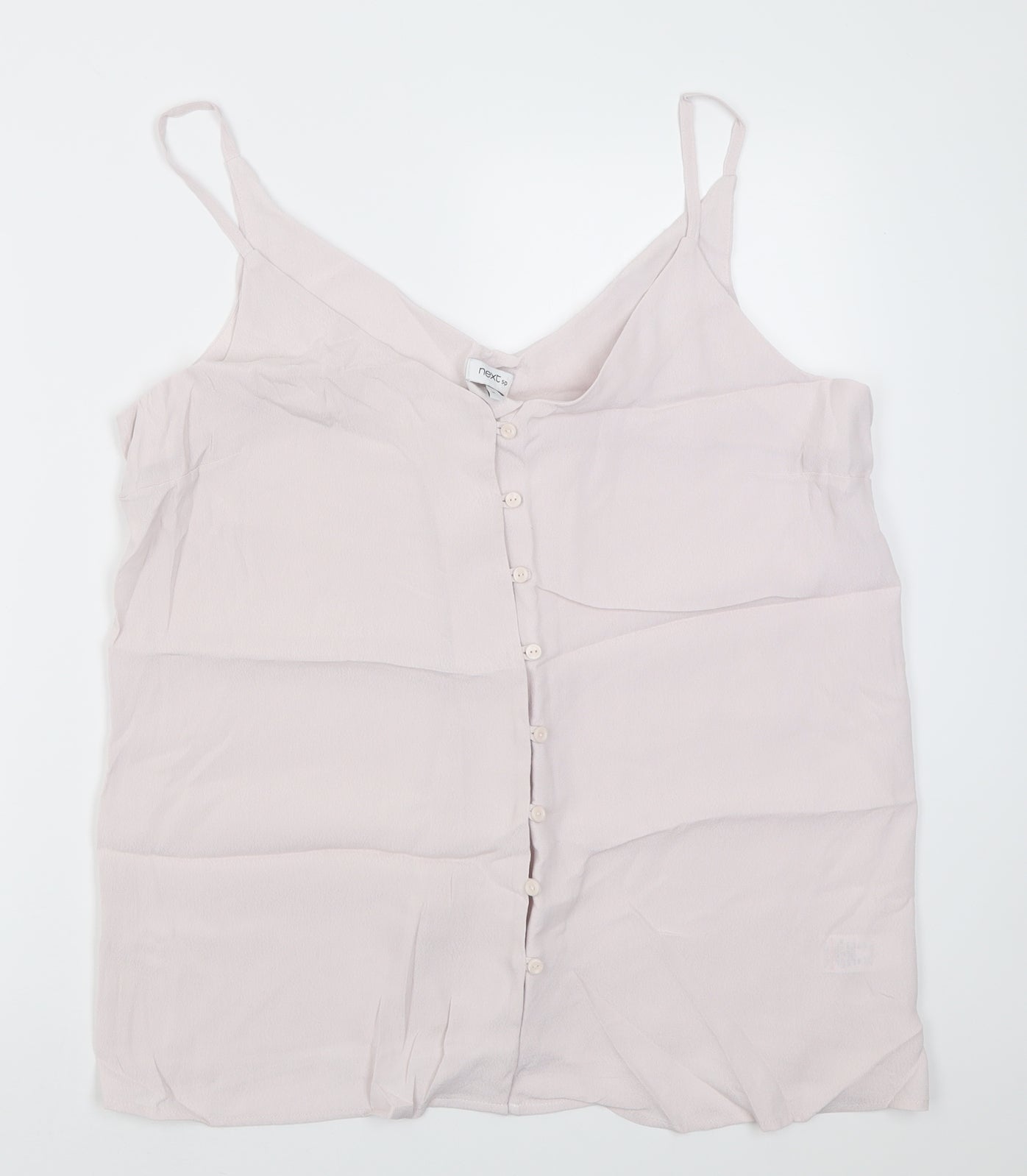 NEXT Womens Purple  Viscose Basic Tank Size 16 V-Neck