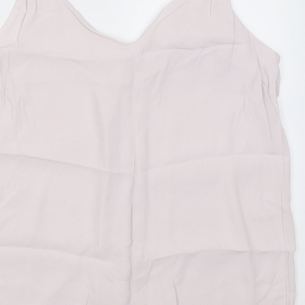 NEXT Womens Purple  Viscose Basic Tank Size 16 V-Neck