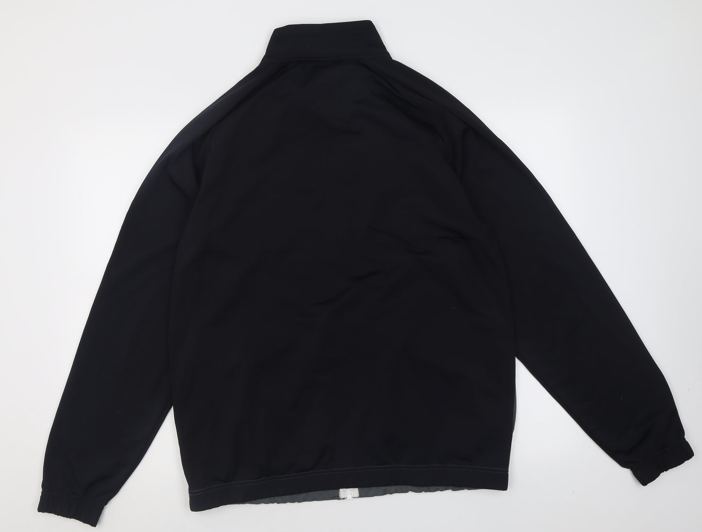 Nike Mens Grey Striped Polyester Full Zip Sweatshirt Size L