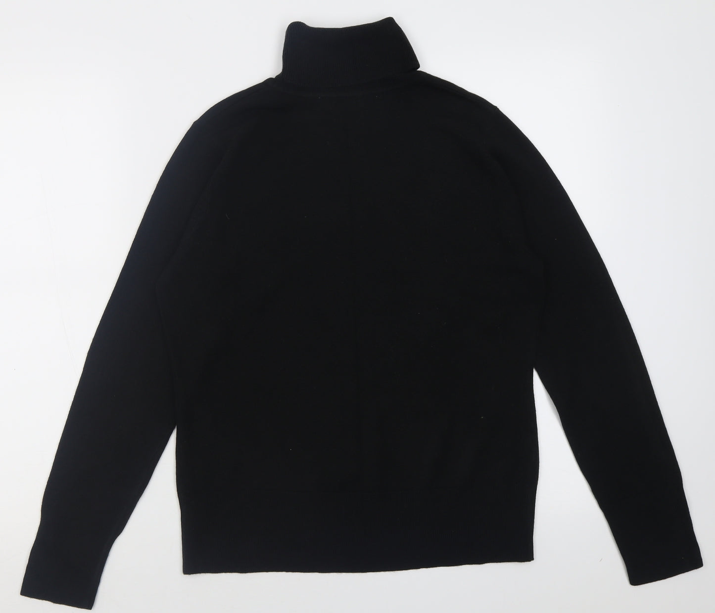NEXT Womens Black Roll Neck  Acrylic Pullover Jumper Size 14