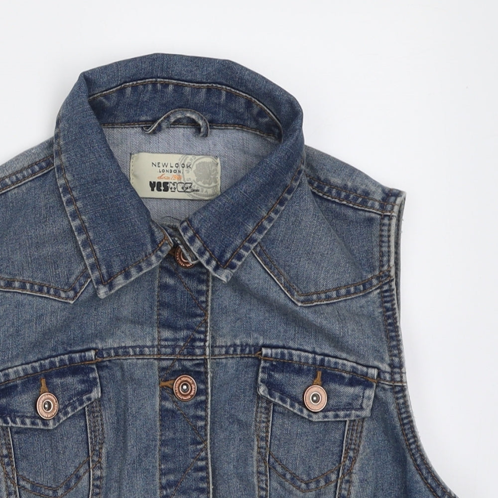 New Look Womens Blue   Jacket  Size 14  Button