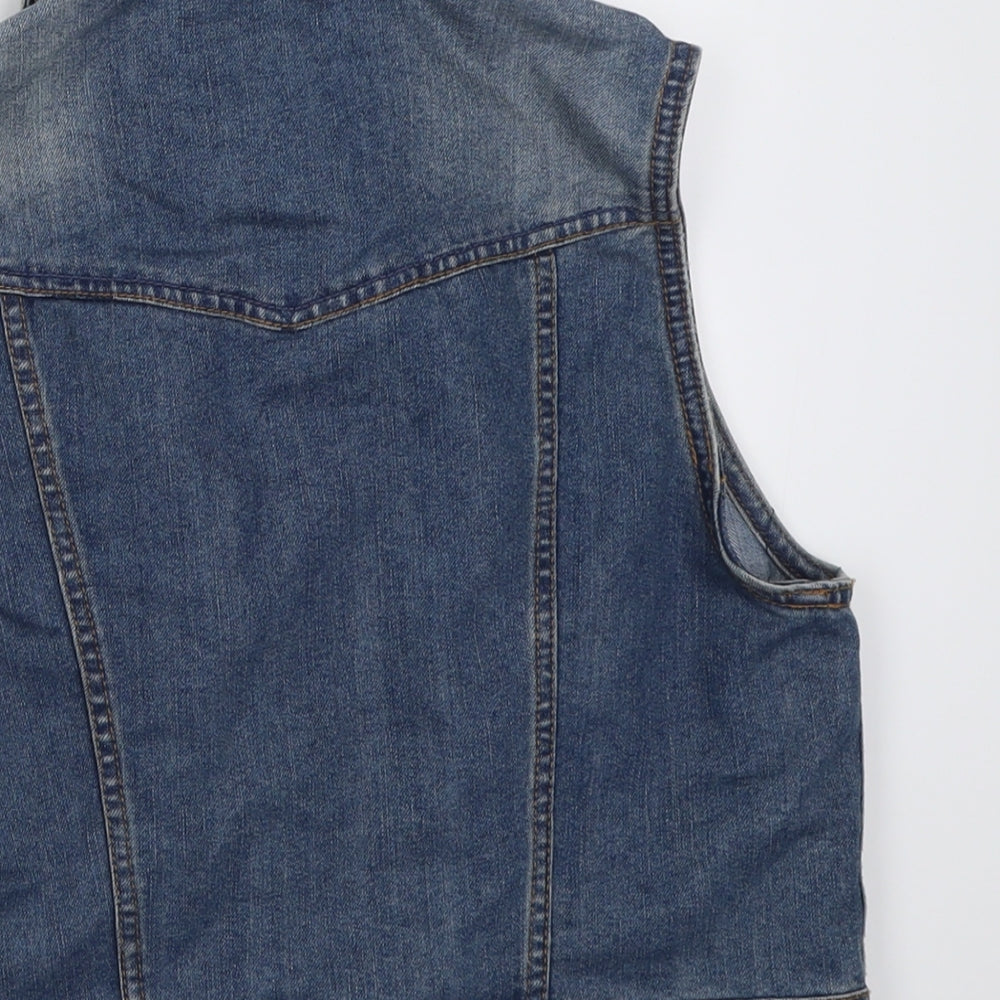 New Look Womens Blue   Jacket  Size 14  Button