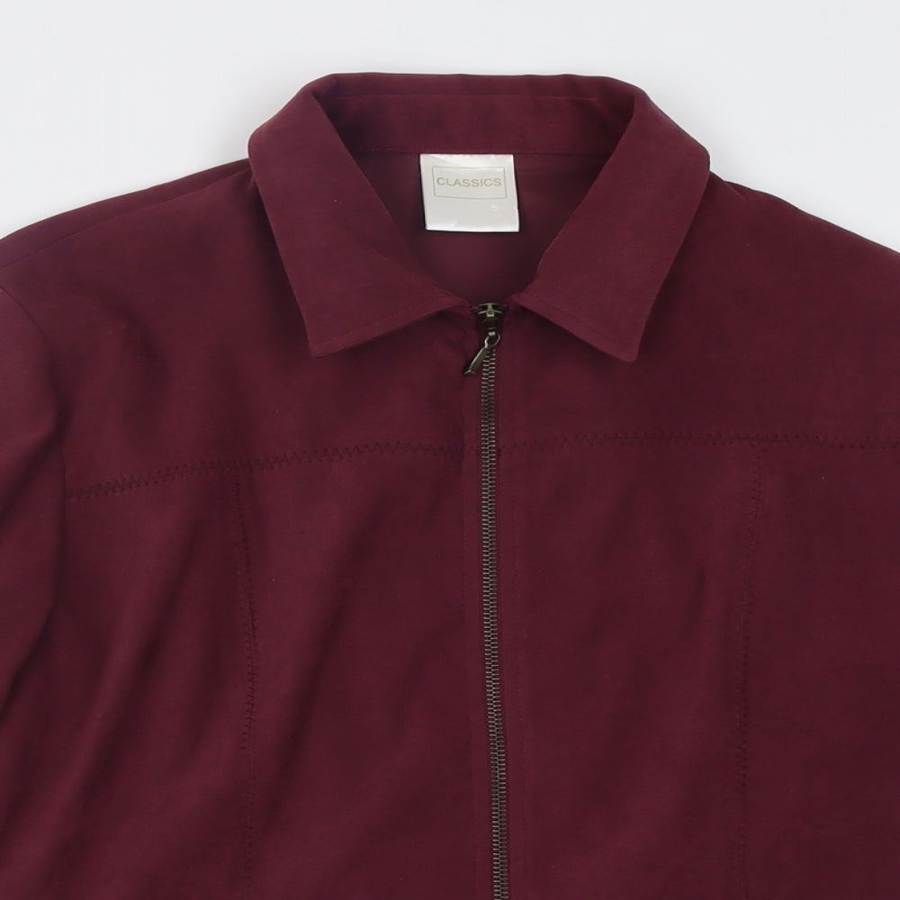 Classic Womens Purple   Jacket  Size 12  Zip