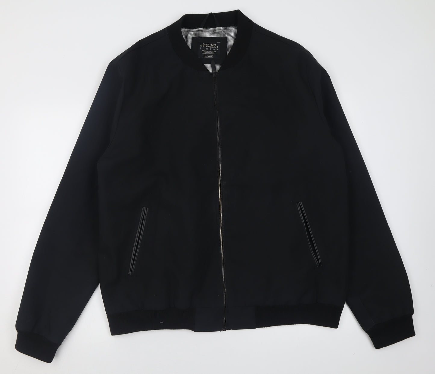 Burton Mens Black   Bomber Jacket Jacket Size 2XL  Zip