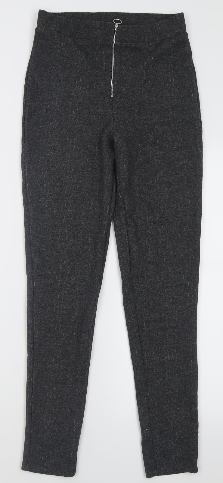 George Womens Grey  Polyester Capri Trousers Size 10 L28 in Regular Zip