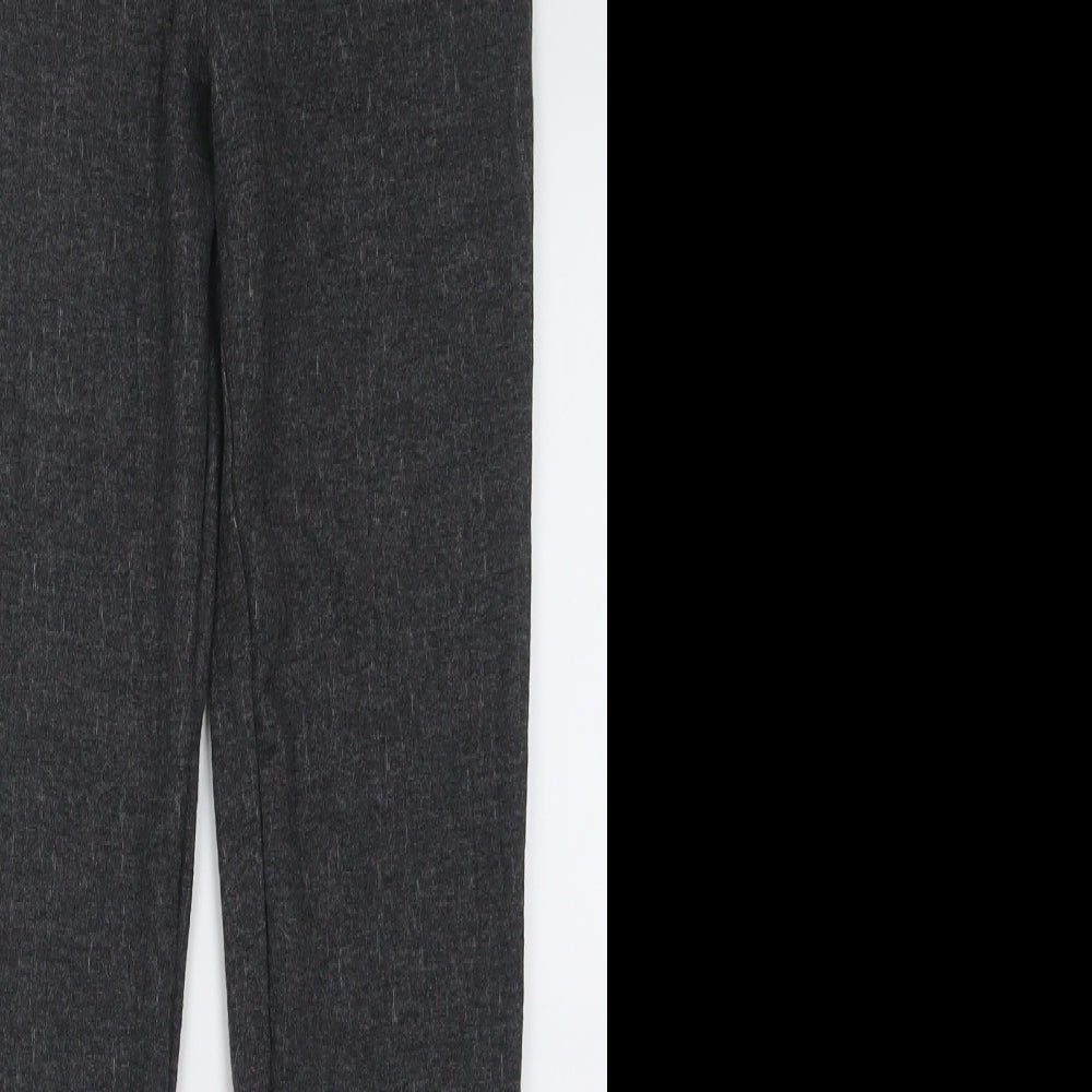 George Womens Grey  Polyester Capri Trousers Size 10 L28 in Regular Zip