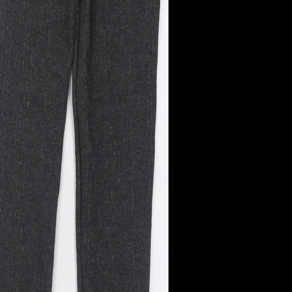 George Womens Grey  Polyester Capri Trousers Size 10 L28 in Regular Zip