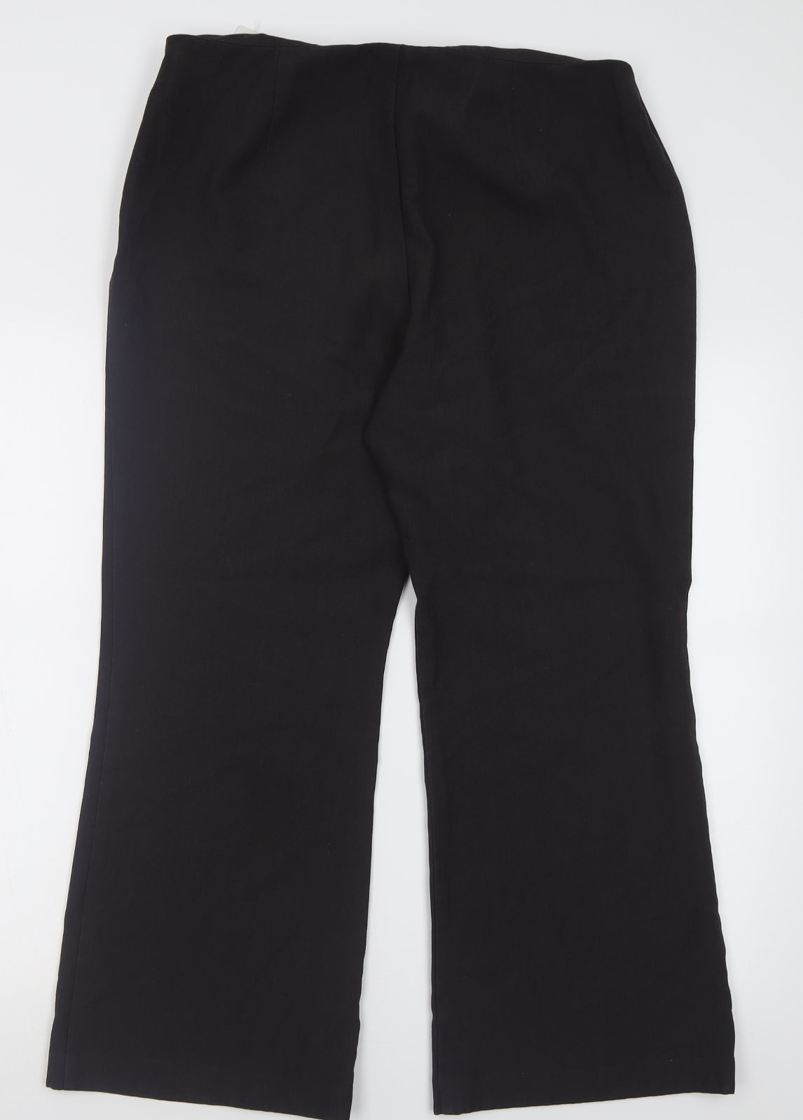 Marks and Spencer Womens Grey  Polyester Trousers  Size 16 L27 in Regular Zip