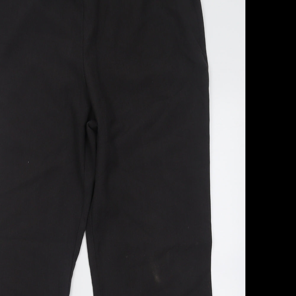 Marks and Spencer Womens Grey  Polyester Trousers  Size 16 L27 in Regular Zip