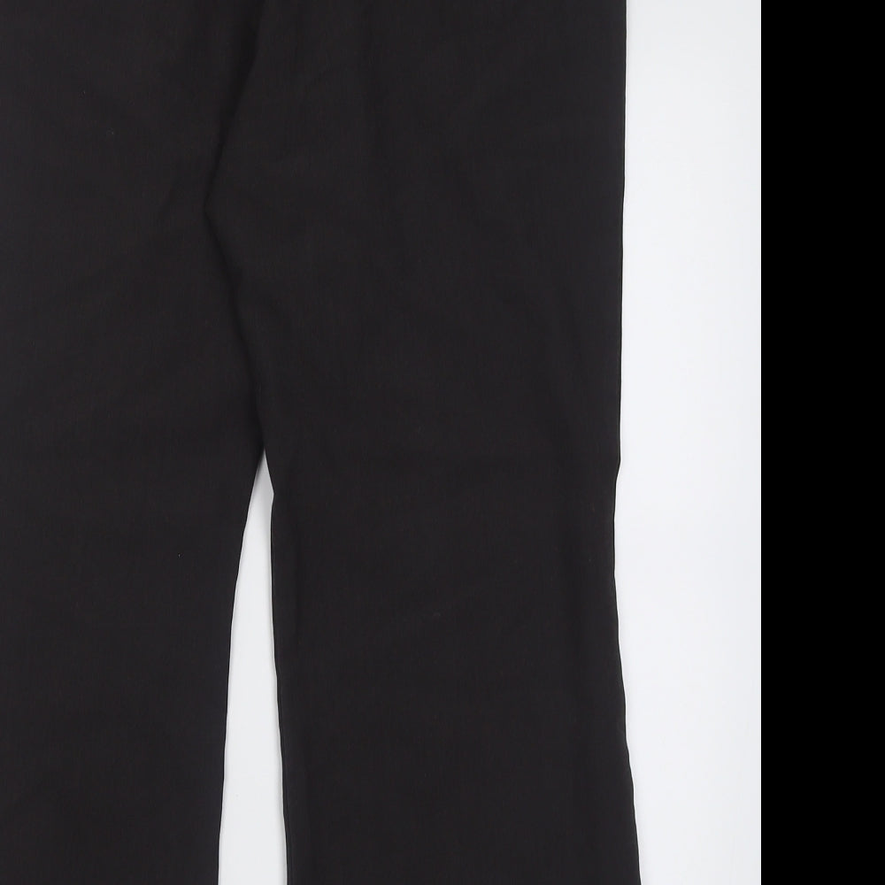 Marks and Spencer Womens Grey  Polyester Trousers  Size 16 L27 in Regular Zip