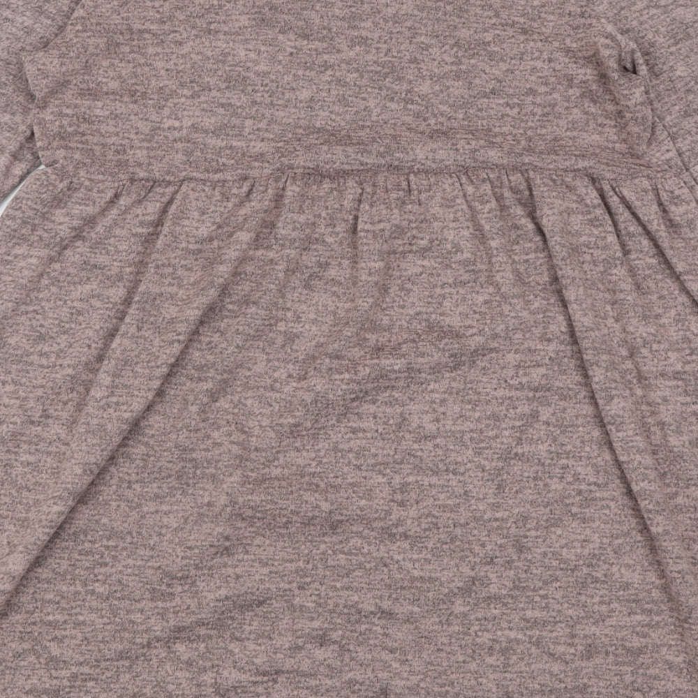 George Womens Pink  Polyester A-Line  Size 12  Crew Neck Pullover
