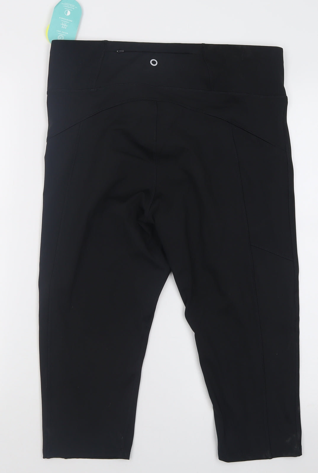 Marks and Spencer Womens Black  Polyester Biker Shorts Size 16 L18 in Regular