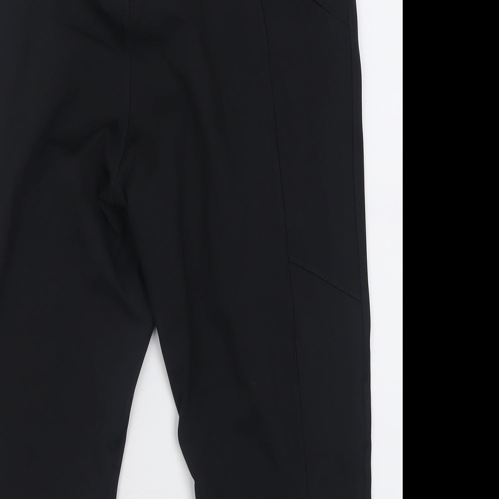 Marks and Spencer Womens Black  Polyester Biker Shorts Size 16 L18 in Regular