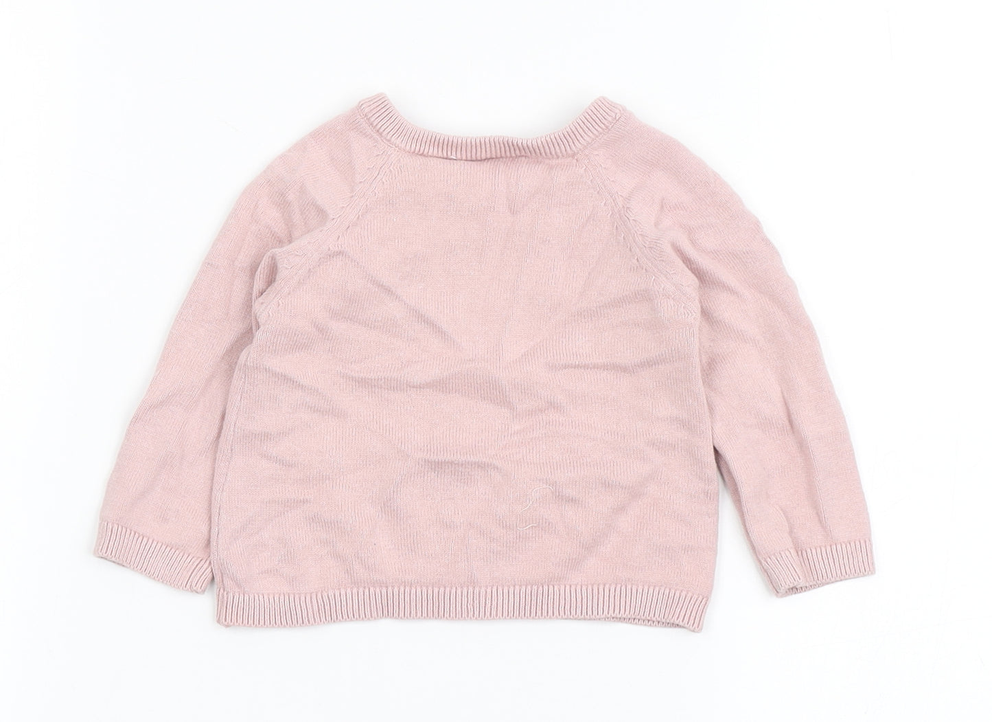 TU Girls Pink  100% Cotton Pullover Jumper Size 3-6 Months  Pullover - Peter Rabbit