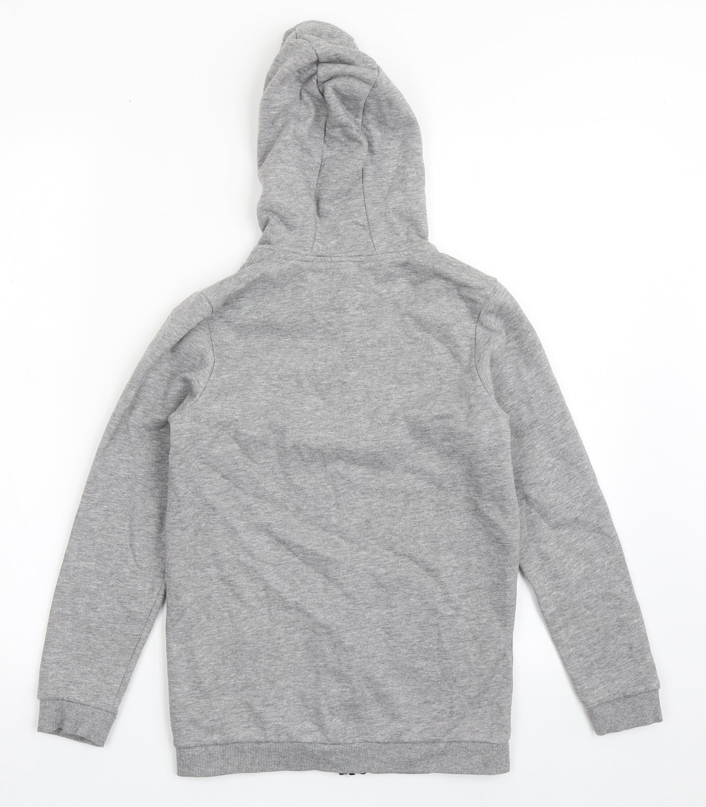 TU Boys Grey  Cotton Full Zip Hoodie Size 10 Years  Zip