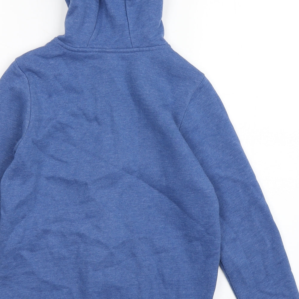 TU Boys Blue  Cotton Full Zip Hoodie Size 9 Years  Zip