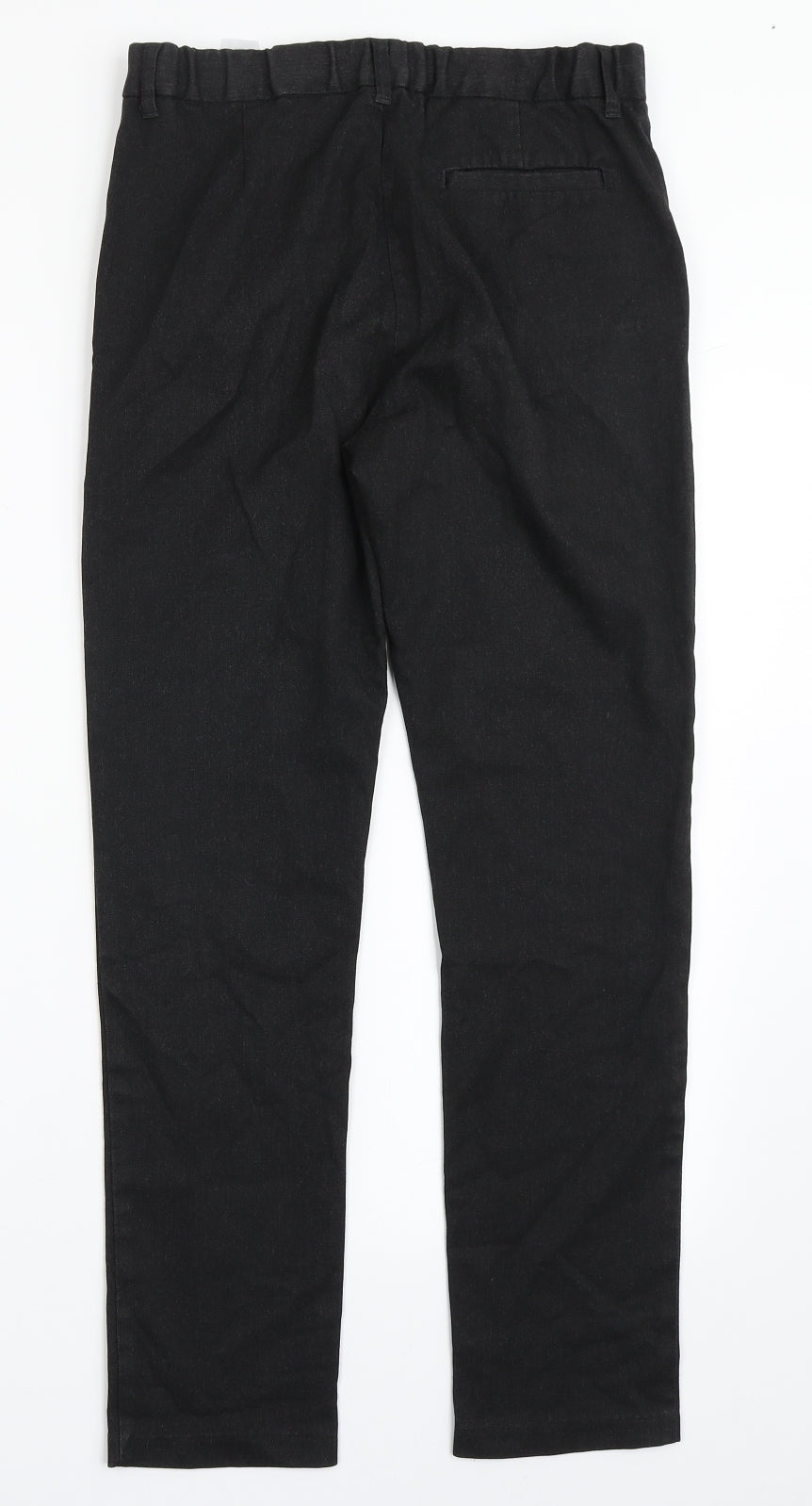 F&F Boys Grey  Polyester Dress Pants Trousers Size 13-14 Years  Regular Hook & Eye - School Wear