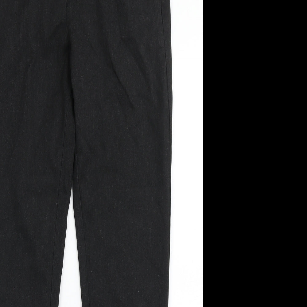 F&F Boys Grey  Polyester Dress Pants Trousers Size 13-14 Years  Regular Hook & Eye - School Wear