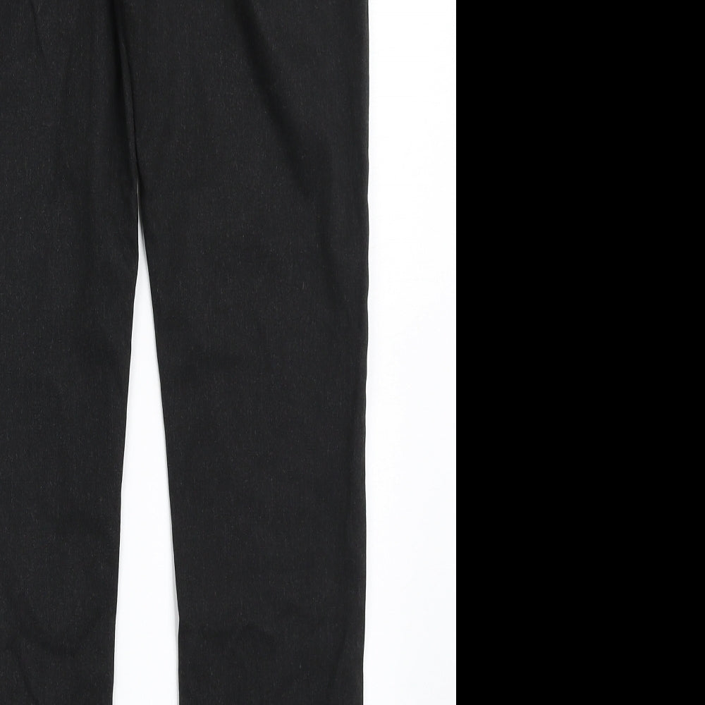 F&F Boys Grey  Polyester Dress Pants Trousers Size 13-14 Years  Regular Hook & Eye - School Wear