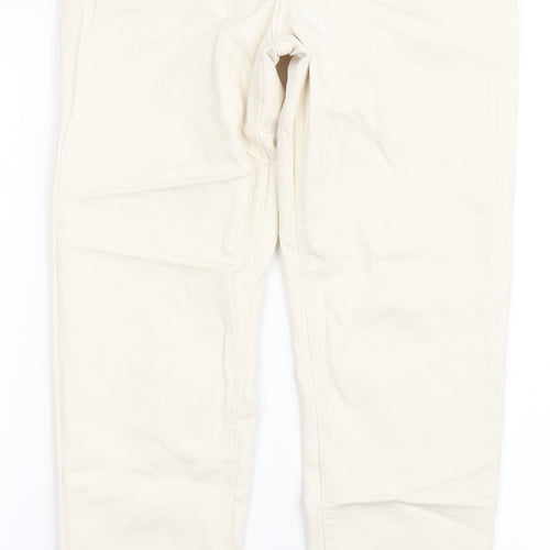 Only Womens Ivory  Cotton Skinny Jeans Size S L27.5 in Regular Button