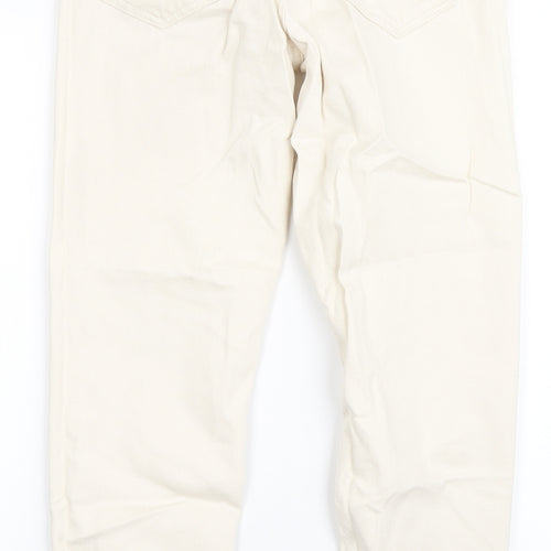 Only Womens Ivory  Cotton Skinny Jeans Size S L27.5 in Regular Button