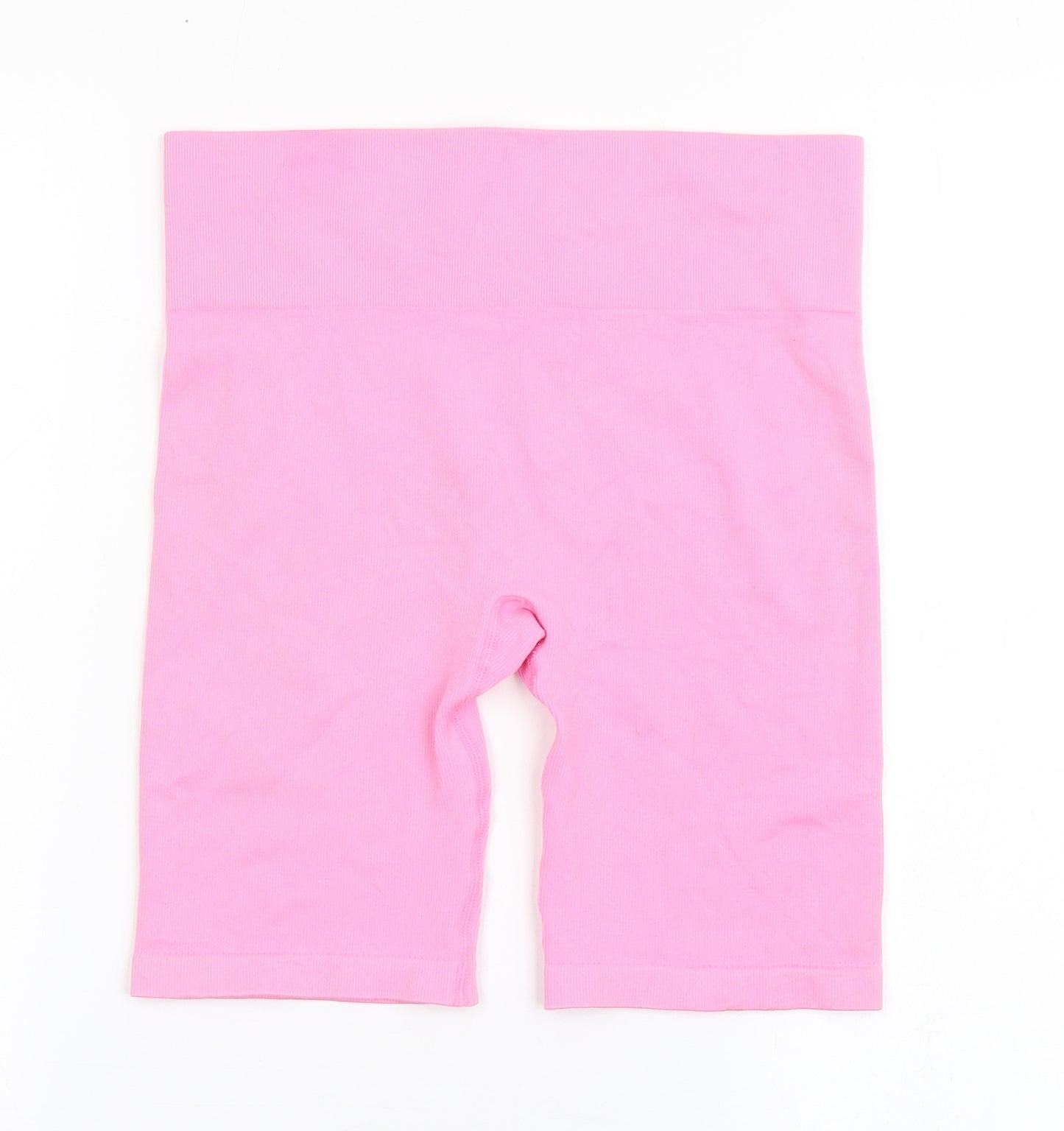 Primark Womens Pink  Nylon Compression Shorts Size M L7.5 in Regular Pull On