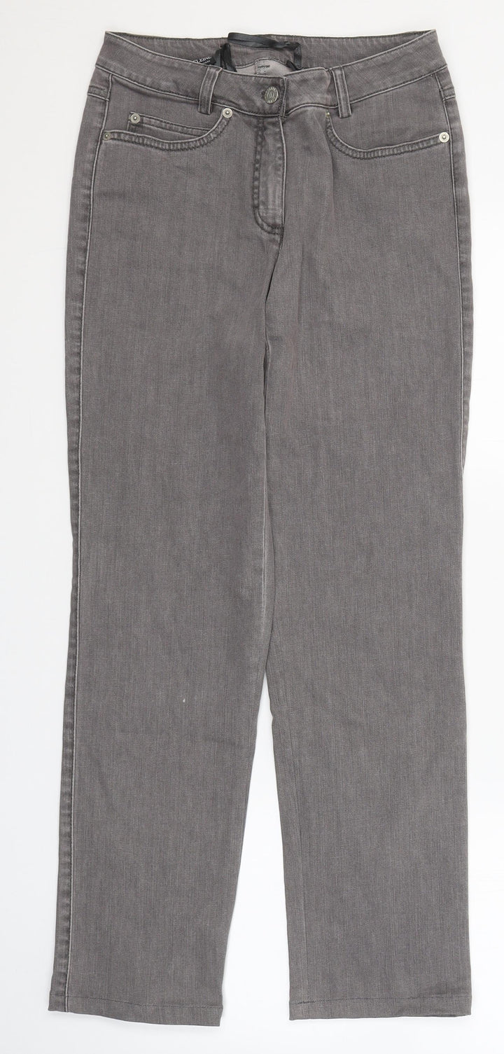Madeleine Womens Blue Cotton Skinny Jeans Size 8 L28 in Slim Button
