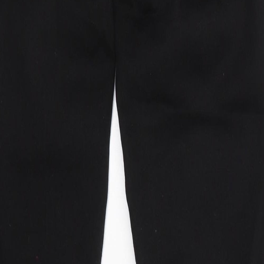 Denim & Co. Womens Black  Cotton Skinny Jeans Size 8 L30 in Regular Button