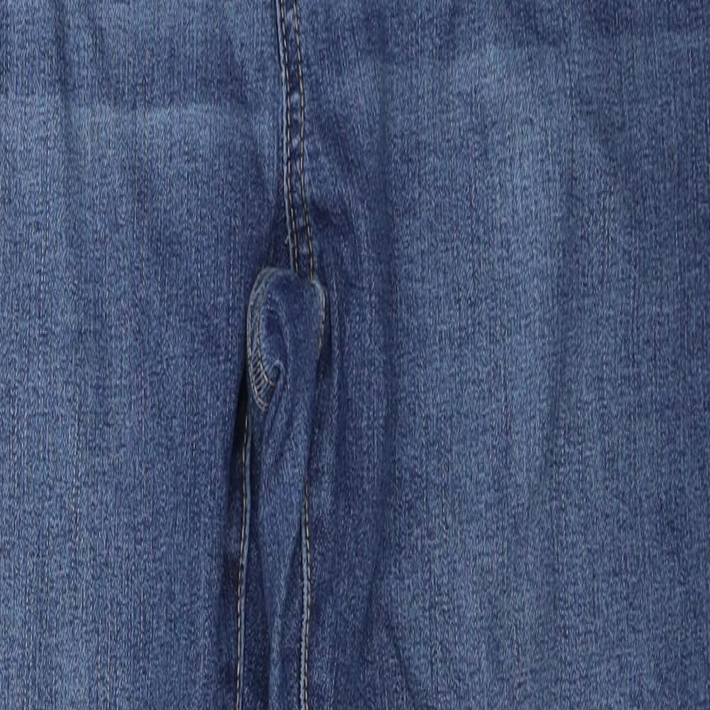 George Womens Blue  Cotton Skinny Jeans Size 18 L29 in Regular Button