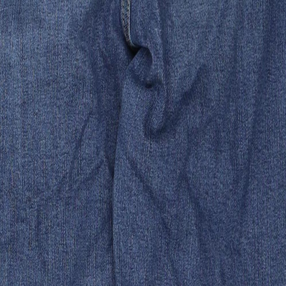 George Womens Blue  Cotton Skinny Jeans Size 18 L29 in Regular Button