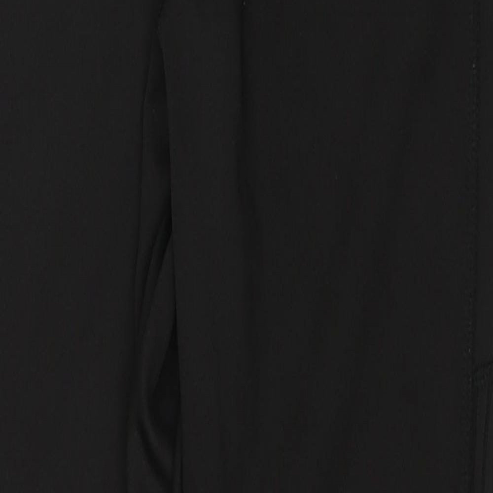 WORKOUT Womens Black  Polyester Compression Leggings Size 12 L25 in Regular Pullover