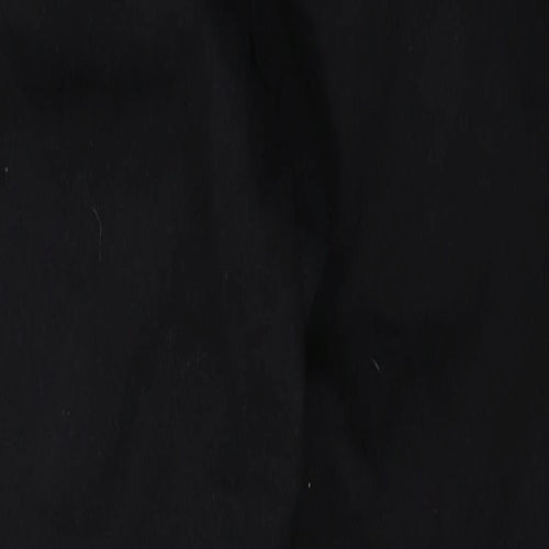 Denim & Co. Womens Black  Cotton Skinny Jeans Size 14 L27 in Regular Button