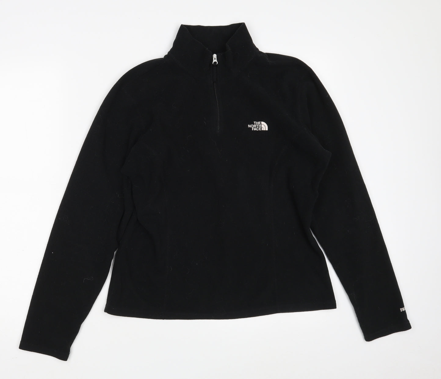 The North Face Womens Black  100% Polyester Pullover Sweatshirt Size M  Zip