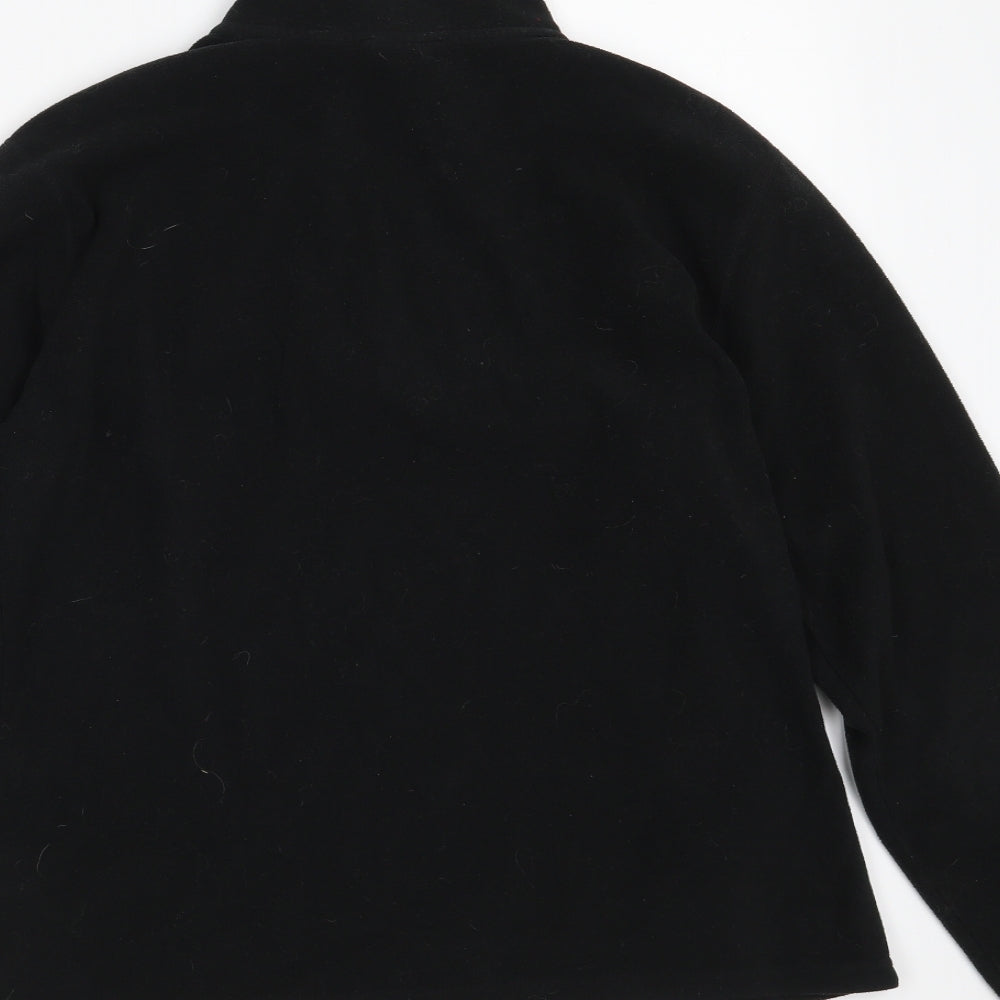 The North Face Womens Black  100% Polyester Pullover Sweatshirt Size M  Zip