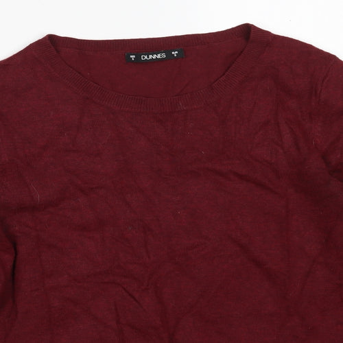 Dunnes Stores Womens Purple Boat Neck  Viscose Pullover Jumper Size S