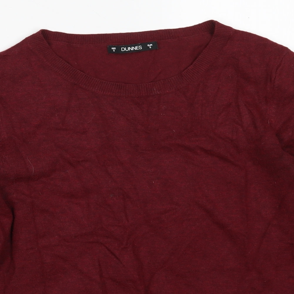 Dunnes Stores Womens Purple Boat Neck  Viscose Pullover Jumper Size S