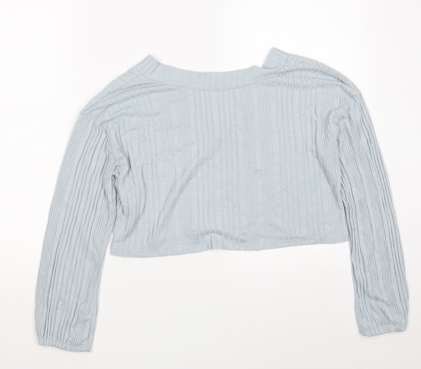 Gilly Hicks Womens Blue  Polyester Pullover Sweatshirt Size XS   - Cropped